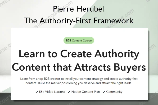 Pierre Herubel – The Authority-First Framework Pierre Herubel – The Authority-First Framework