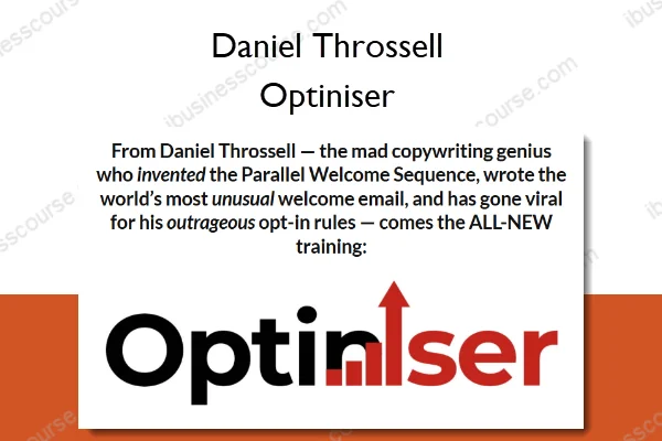 Daniel Throssell – Optiniser Daniel Throssell – Optiniser